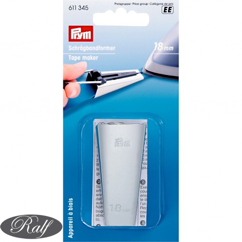 Dispozitiv metalic pt. confectionat banda bias, marime 18 mm - Prym 611345